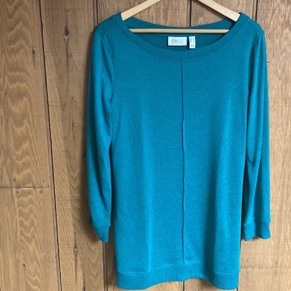 d&Co Active lknit active‎ tunic length flowy lightweight sweater Size women’s M